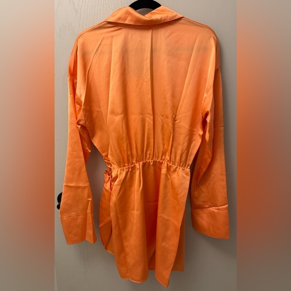 NWT Show Me Your Mumu Clara Collared Mini Dress Orange Size M Cantaloupe - Picture 8 of 11
